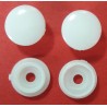 Plastic snap fasteners 11mm/white/20pcs.