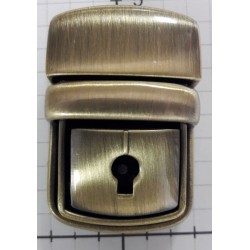 21281 Tuck lock clasp art.3104421/48/28.old brass/1pc.