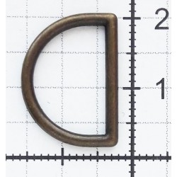 D-ring moulded 16/10/1.8/old brass/1 pc.