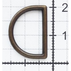D-ring moulded 16/10/1.8/old brass/50 pcs.