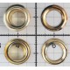 Eyelets of steel with Washer 8 mm long Barrel art.08DP/gold/100 pcs.