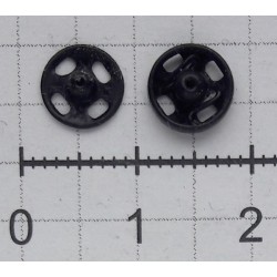 Sew-on Snap Fasteners Nr.1/2 7.5mm black/6 pcs.