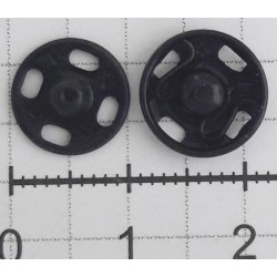 Snap Fasteners for sewing No.3 11mm black/6 pcs.