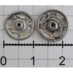 Snap Fasteners for sewing No.3 11mm nickel/6 pcs.