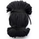 22449 Cotton braided cord 5 mm color 0099-black/1m