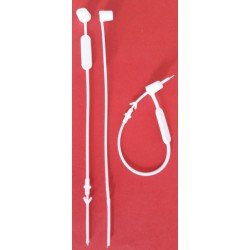 Clothing loop-pin white/120 mm/100 pcs.