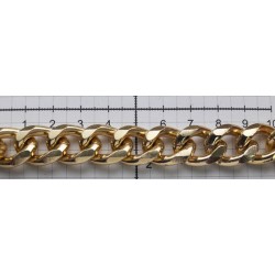 Aluminum Chain art.647092.000.0029/19x14x6mm/gold/1 m