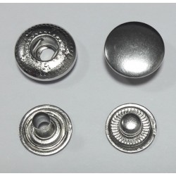 Snap Fasteners "ALFA 12.5", stainless, nickel free, silver/60 pcs.