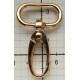 Metal Snap Hook art.0325-0037/25mm/gold/1 pc.