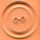 19072 20 mm Plastic Round Button 2 Holes Transparent/1 pc.