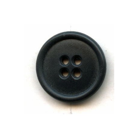 18112 20 mm Plastic Round Button 4 Holes Black/1 pc.