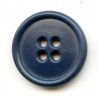 Plastic Round Button, 20 mm, 4 Holes Navy/1 pc.