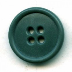 21329 20 mm Plastic Round Button 4 Holes Dark Green/1 pc.