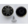 Jeans Tack Button 17 mm Plastic Base, "Stars", Black Nickel/1 pc.
