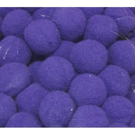 21705/404 Soft Fluffy Pompons 20 mm violet/1 pc.