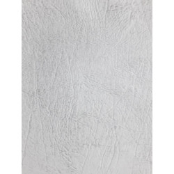 Faux Leather "ZK-8" bi-color white-grey/50 cm