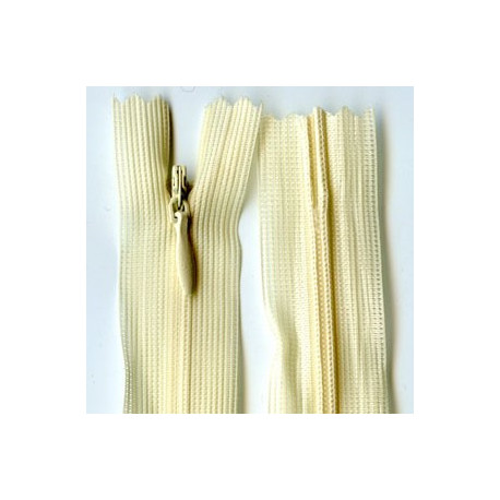 Invisible Zipper 22 cm color 551 - creme/1 pc.
