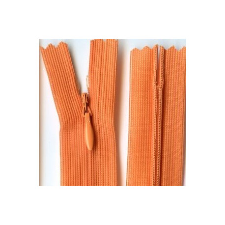 Invisible Zipper 22 cm color 234 - orange/1 pc.