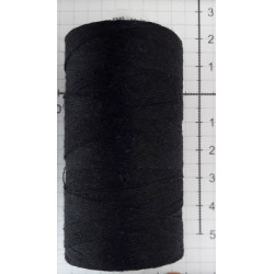Flax Yarn LENO 40, 100 % linen, black color, 500 m