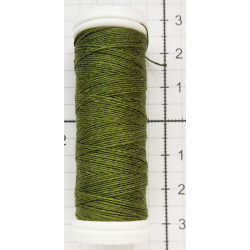 21916 Flax Yarn LENO 40, 100 % linen, khaki colour, 70 m