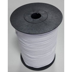 Knitted elastic 4 mm white/5 m