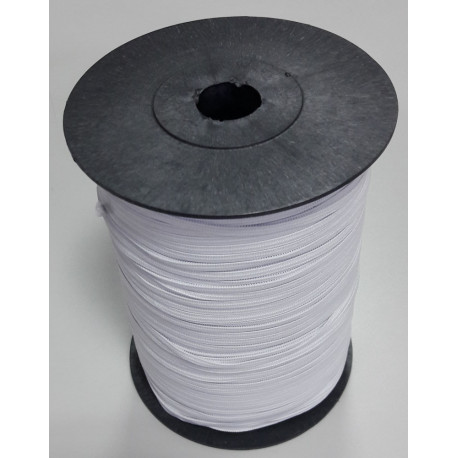 Knitted elastic 4 mm white/300 m