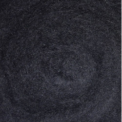 Carded Wool for Felting, colour 1008-Black/25 g