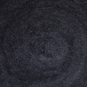 Carded Wool for Felting, colour 1008-Black/25 g