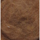 Carded Wool for Felting, colour 2012-brown/25 g