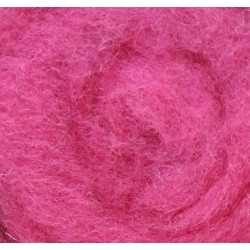 Carded Wool for Felting, colour 4010-cyclamen/25 g