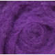 Carded Wool for Felting, colour 4013-dark violet/25 g