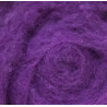 Carded Wool for Felting, colour 4013-dark violet/25 g