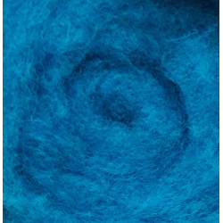 15224/5001 Carded Wool for Felting colour 5001-turquoise  25 g