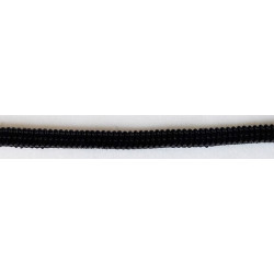 Knitted elastic 4 mm black/100 m