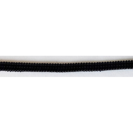 Knitted elastic 4 mm black 100 m