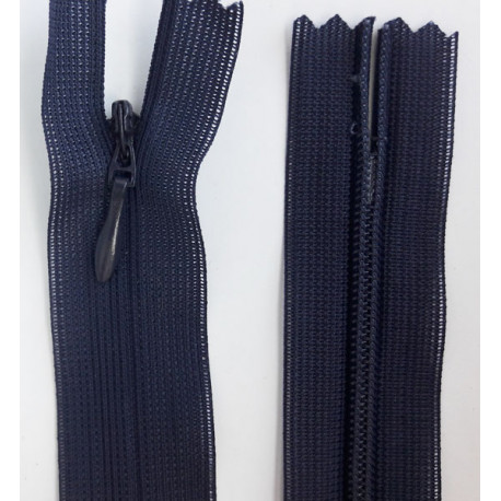 Invisible Zipper 18 cm color 196 - dark blue/1 pc.