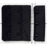 Black color Bra Hook and Eye Replacement Closure 3x2, 53mm/1 pc