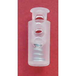 Plastic Stopper for Cord art. 126 transparent/1 pc.