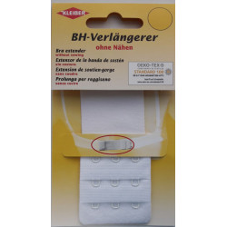 Bra extender without sewing 3x3 40 mm white
