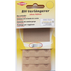 Bra extender without sewing 3x3 55 mm skin
