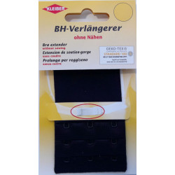 Bra extender without sewing 3x3 55 mm black