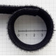 Kibi (Velcro) dvipusė juosta 25 mm juoda/1 m