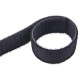 Kibi (Velcro) dvipusė juosta 25 mm juoda/1 m