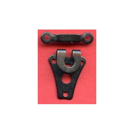 Trouser Hooks-Two Parts Black/1 pc.