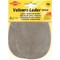 Velour imitation leather patches